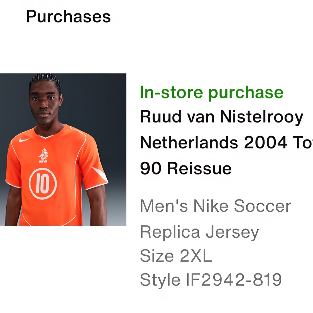 Nike Men's Bright Orange Soccer Jersey